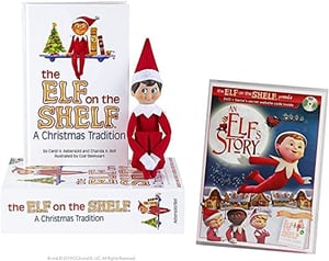 Track Stock of Elf on the Shelf Blue Eyed Boy with Bonus "An Elf Story" DVD - Direct From North Pole in L