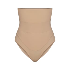 Track Stock of Fits Everybody Maternity Banded High Waisted Brief  - Clay