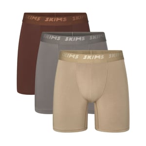 Track Stock of Skims Stretch Mens 5 Inch Boxer Brief 3 Pack  - Desert Multi