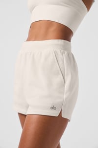 Track Stock of Alo Low Key Sweat Short - Ivory
