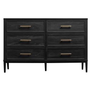 Track Stock of Better Homes & Gardens Oaklee 6 Drawer Dresser - Charcoal Finish