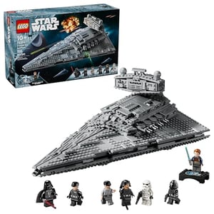 Track Stock of LEGO Star Wars Imperial Star Destroyer Buildable Starship Set, Star Wars Toy for Kids with