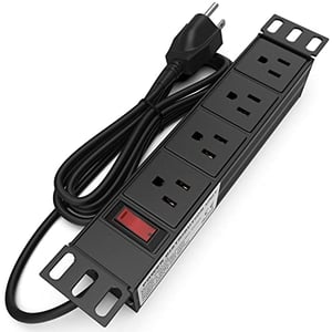 Track Stock of 10" Rack PDU - 1U (4 Outlet) Power Distribution Unit 10 inch for Mini Racks w/Protection (