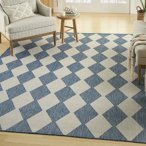 Track Stock of Nourison Positano Outdoor Area Rug - Navy Blue 9' x 12'