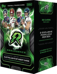 Track Stock of 2024 Topps Resurgence Football Blaster Box