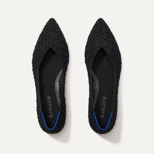 Track Stock of Rothy's The Point II - Black Bouclé