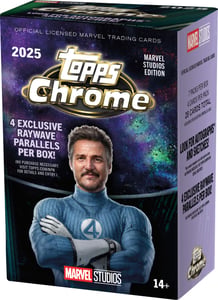 Track Stock of 2025 Topps Chrome Marvel Studios Value Box