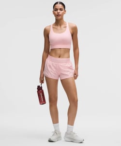 Track Stock of Lululemon Hotty Hot High-Rise Lined Short 2.5" - Pink Pearl