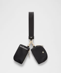 Track Stock of Lululemon Dual Pouch Wristlet - Black/White/Gold