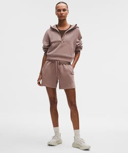 Track Stock of lululemon Scuba High-Rise Short 5" - Ashen Rose