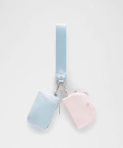 Track Stock of Lululemon Dual Pouch Wristlet - Foam Cloud/Pink Pearl/Silver