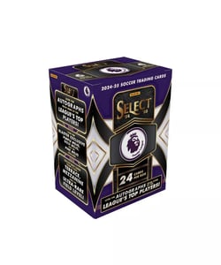Track Stock of 2024-25 Panini Select Premier League Soccer Blaster Box