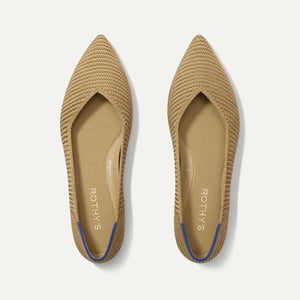 Track Stock of Rothy's The Point II - Tan Woven