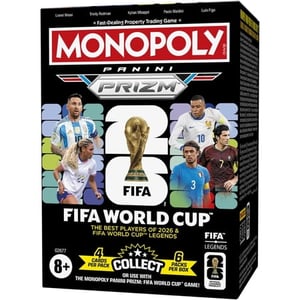 Track Stock of Monopoly Panini Prizm: FIFA World Cup Booster Box