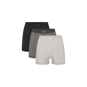 Track Stock of Skims Cotton Mens Knit Boxer 3 Pack  - Heather Multi