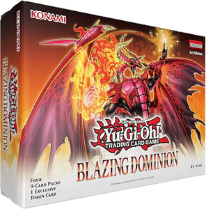 Track Stock of Konami - Yu-Gi-Oh! Blazing Dominion 4Pk with Token Card