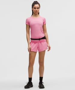 Track Stock of Lululemon Hotty Hot High-Rise Lined Short 4" - Candy Cloud