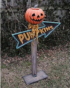 Track Stock of Light-Up Pumpkin Sign - Beastcraft