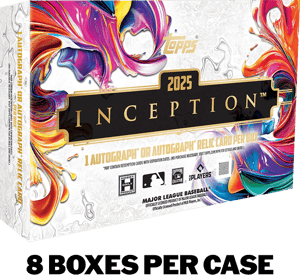 Track Stock of 2025 Topps Inception Baseball - Hobby Box