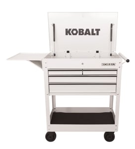 Track Stock of Kobalt 4-Drawer Steel Rolling Tool Cabinet (White)