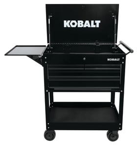 Track Stock of Kobalt 4-Drawer Steel Rolling Tool Cabinet (Black)