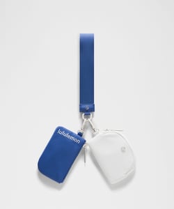 Track Stock of Lululemon Dual Pouch Wristlet - Beach Ball Blue/Polo Pastel/Silver
