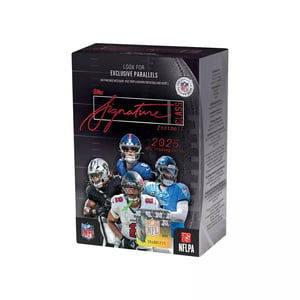Track Stock of 2025 Topps Signature Class Football Value Box