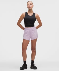 Track Stock of Lululemon Hotty Hot High-Rise Lined Short 4" - Lilac Play