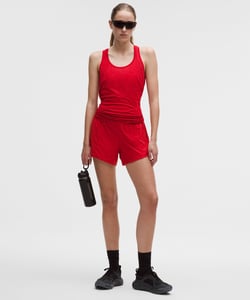 Track Stock of Lululemon Hotty Hot High-Rise Lined Short 4" - Oxford Red