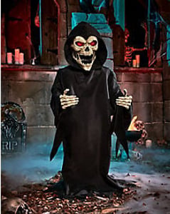 Track Stock of 3 Ft 3 In Screaming Reaper Animatronic