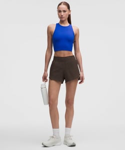 Track Stock of Lululemon Hotty Hot High-Rise Lined Short 4" - Walnut Crunch