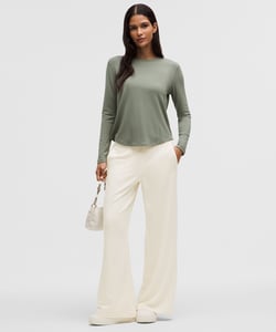 Track Stock of lululemon BeCalm Mid-Rise Wide-Leg Pant - Light Ivory