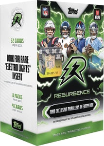 Track Stock of 2025 Topps Resurgence Football Value Box