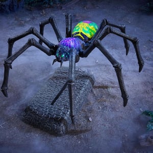Track Stock of 6 FT Wicked Woods Animated LED Creeping Spider