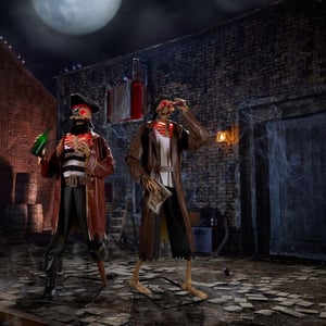 Track Stock of 2-Piece Dead Water Animated LED Pirate Duo