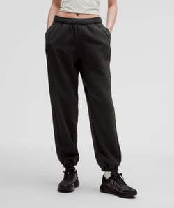 Track Stock of Scuba Mid-Rise Oversized Jogger *Regular - Black