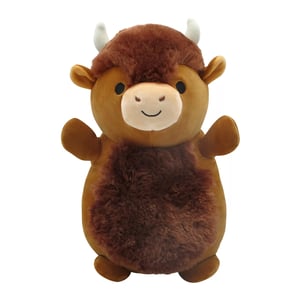 Track Stock of Squishmallow Dunkie HugMee the Brown Bison Buffalo