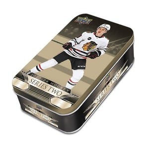 Track Stock of 2023-24 Upper Deck NHL Series Two Card Tin Track Stock of 2023-24 Upper Deck NHL Series Two Card Tin