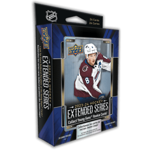 Track Stock of 2023-24 Upper Deck Extended Series Hockey Hanger Box Track Stock of 2023-24 Upper Deck Extended Series Hockey Hanger Box