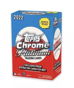 Track Stock of 2022 Topps Chrome Platinum Anniversary Blaster Box Track Stock of 2022 Topps Chrome Platinum Anniversary Blaster Box