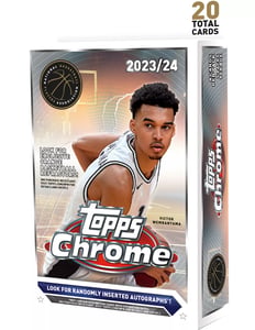 Track Stock of 23-24 Topps NBA Chrome Hanger Box Track Stock of 23-24 Topps NBA Chrome Hanger Box