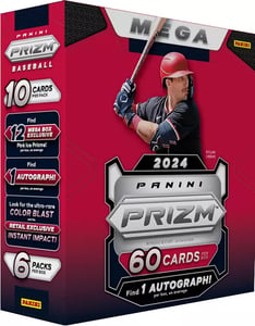 Track Stock of 2024 Panini PRIZM Baseball MLB Mega Box Track Stock of 2024 Panini PRIZM Baseball MLB Mega Box