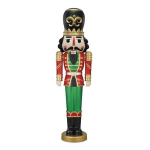 Track Stock of 75" Nutcracker by Holiday Time Classic Red/Green/Black