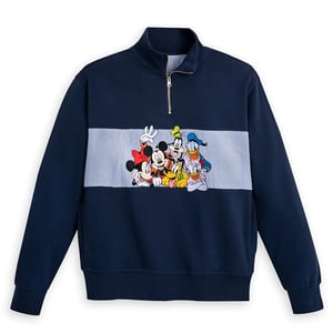 Track Stock of Mickey Mouse and Friends 1/4 Zip Fleece Top Track Stock of Mickey Mouse and Friends 1/4 Zip Fleece Top