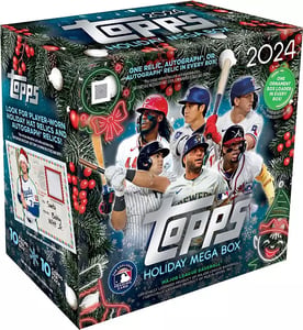 Track Stock of 2024 Topps Baseball Holiday Mega Box Track Stock of 2024 Topps Baseball Holiday Mega Box