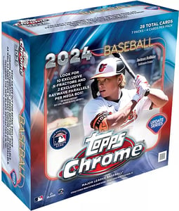 Track Stock of 2024 Topps MLB Chrome Update Series Baseball Mega Box Track Stock of 2024 Topps MLB Chrome Update Series Baseball Mega Box