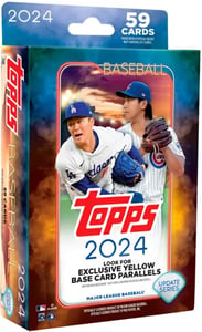 Track Stock of 2024 Topps Baseball Update Series Hanger Box Track Stock of 2024 Topps Baseball Update Series Hanger Box