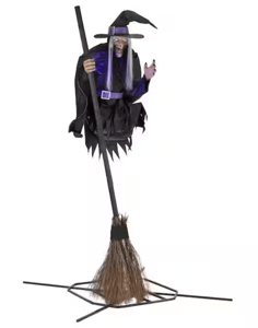 Track Stock of 12 ft Animated Hovering Witch Animatronic