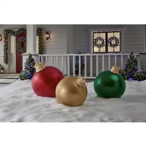 Track Stock of 3-Piece Jumbo Ornament Set