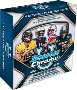 Track Stock of Topps 2024 Bowman University Chrome Football Monster Track Stock of Topps 2024 Bowman University Chrome Football Monster